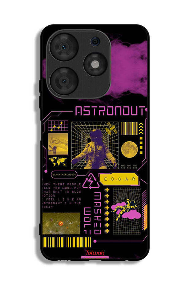 Tecno Spark 10 Pro Protective Case Cover Astronaut Sticker
