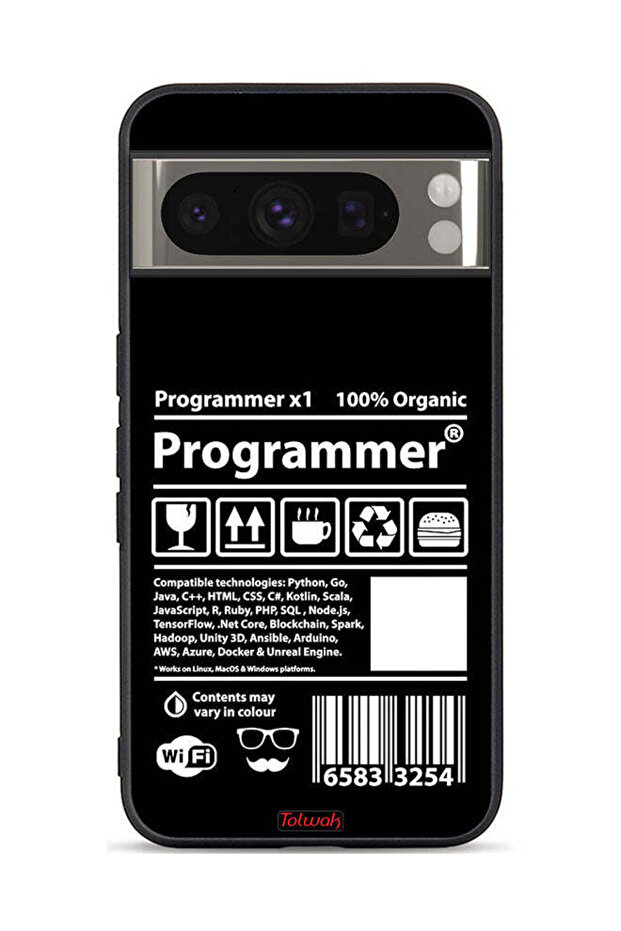 غطاء حماية وملصق مبرمج لجهاز Google Pixel 8 Pro - 1