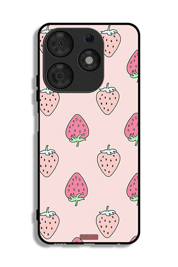 Tecno Spark 10 Pro Protective Case Cover Strawberry Icon