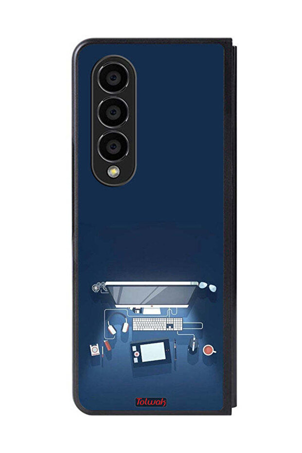 Samsung Galaxy Z Fold 4 Protective Case Cover Computer Desk Art