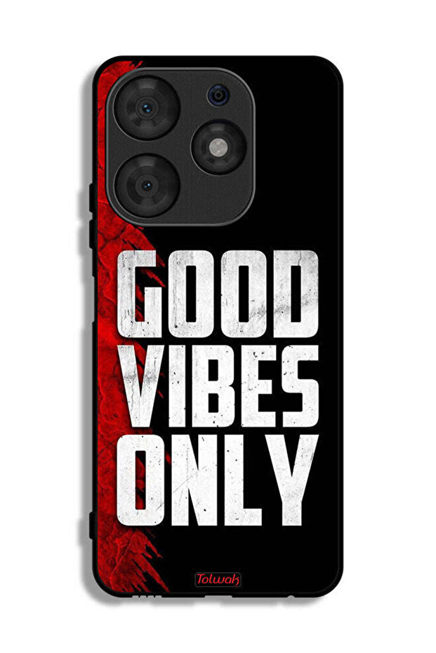 Tecno Spark 10 Pro Protective Case Cover Good Vibes Only