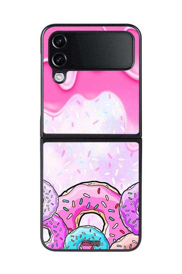 Samsung Galaxy Z Flip 4 Protective Case Cover Donut Colors