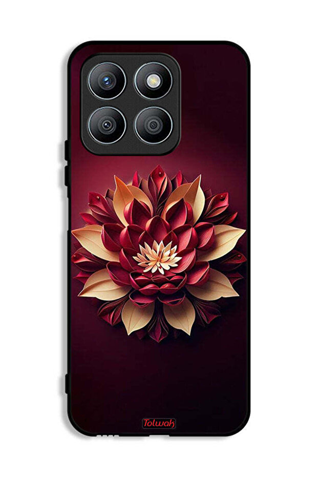 Honor X8b Protective Case Cover Flower Abstract Design