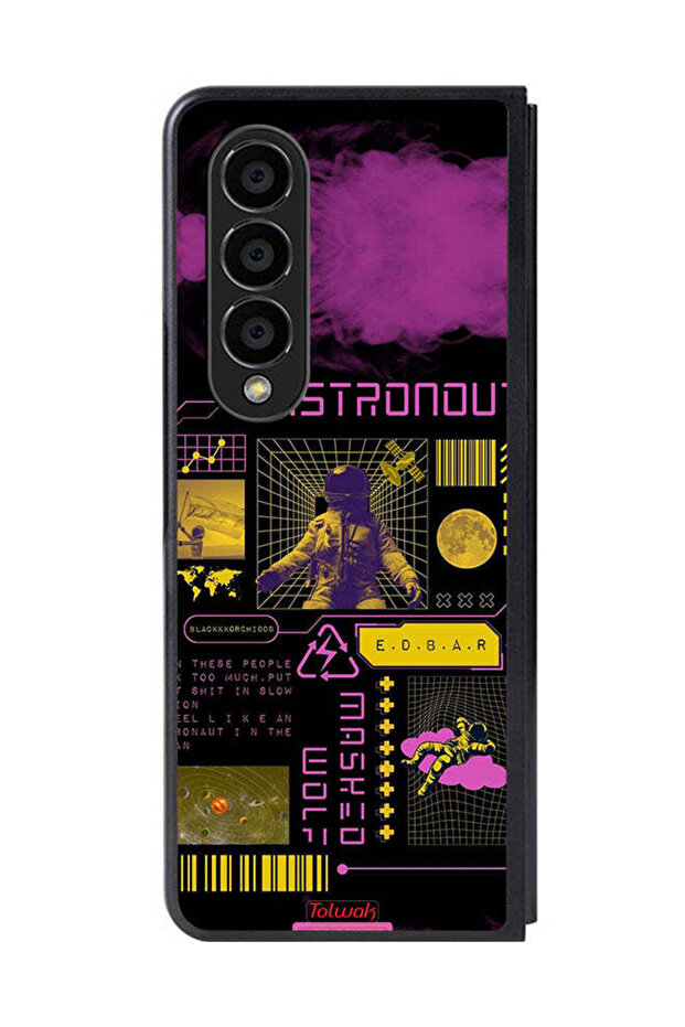 Samsung Galaxy Z Fold 4 Protective Case Cover Astronaut Sticker