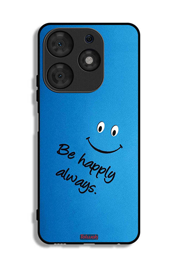 Tecno Spark 10 Pro Protective Case Cover Be Happy Always