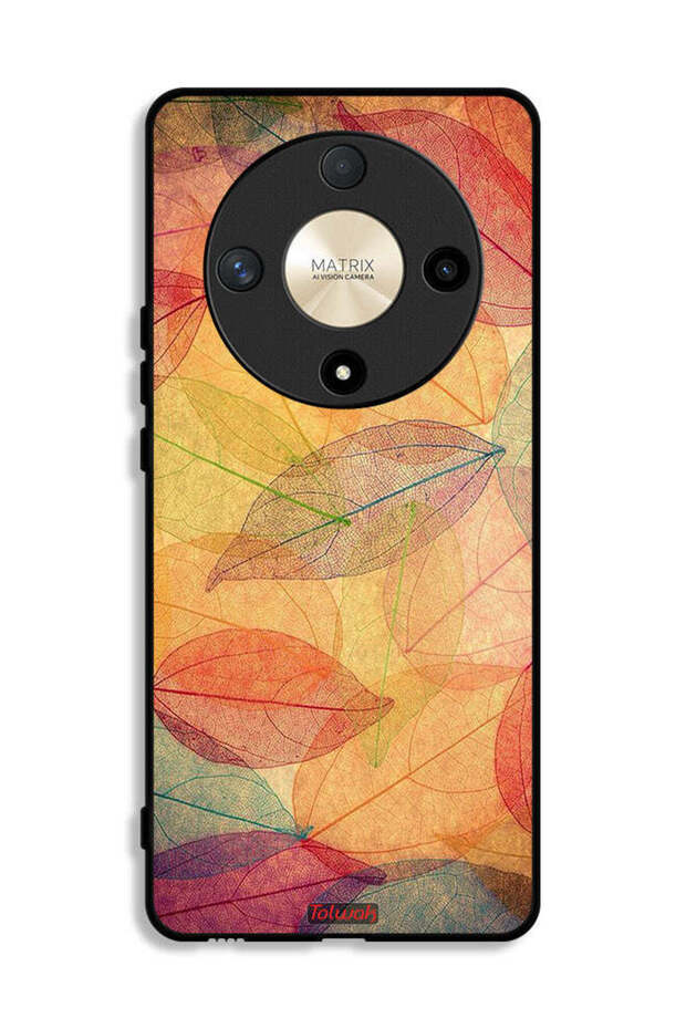 Honor X9b Protective Case Cover Leaves Abstract Digital Art
