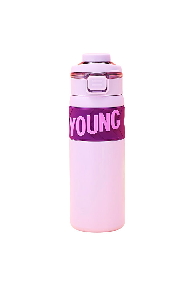 304 Stainless Steel Double Wall Vacuum Insulated Cup with Bounce Lid Straw Water Bottle