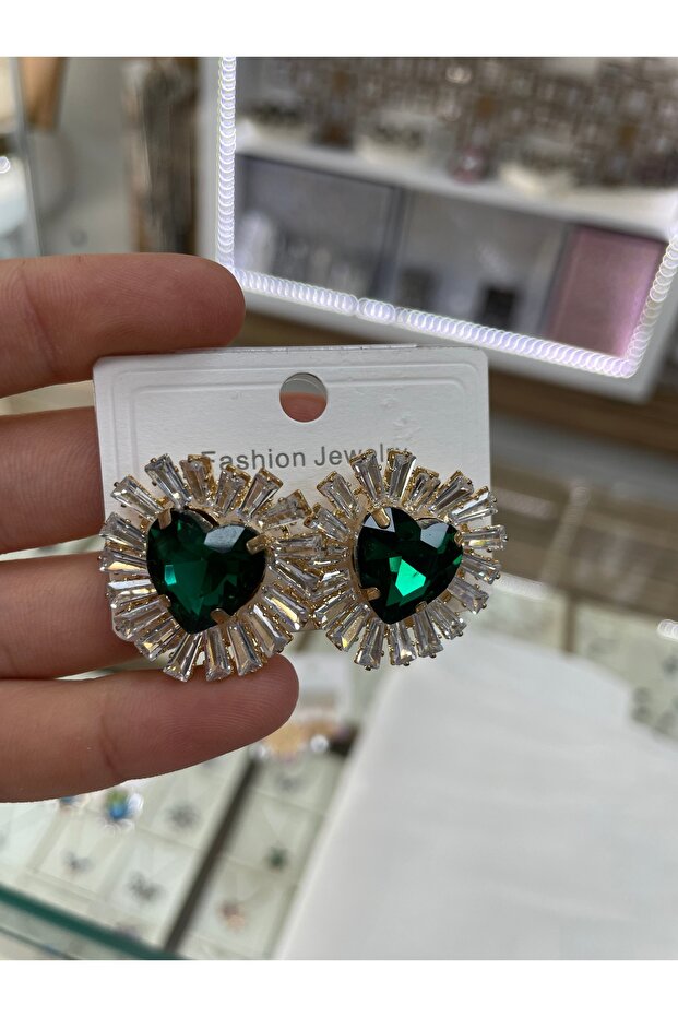 evening dress earrings with stones