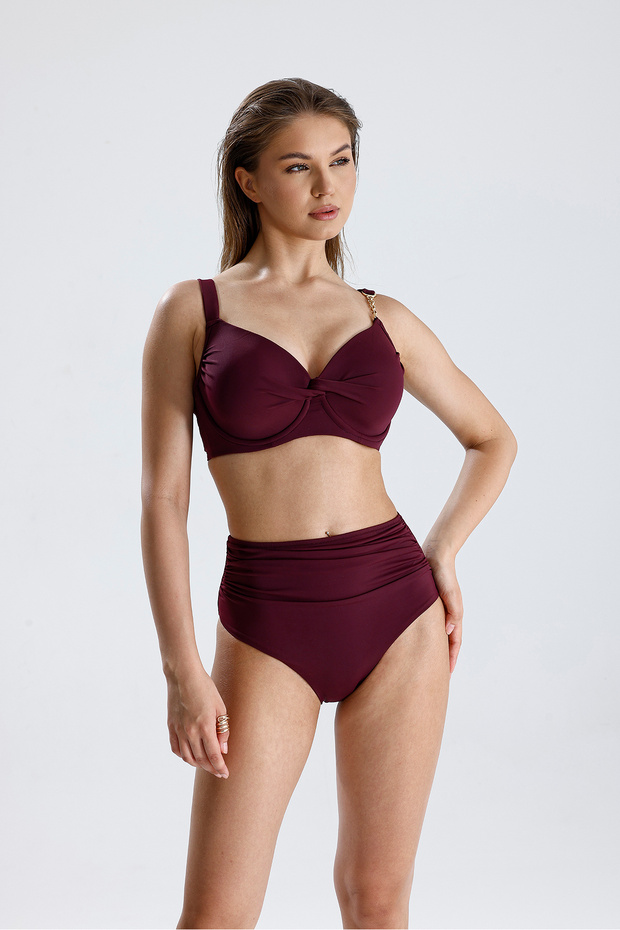 Süngerli Toparlayıcı Bikini Üst - 1