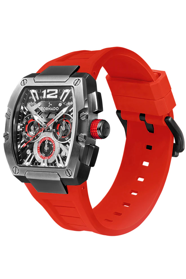 XENITH Men's Multi Function Black Dial Watch - T23105-XSRB - 2