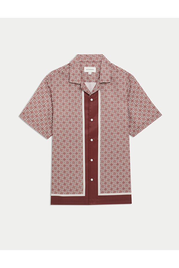 Geometrik Desenli Gömlek - 6