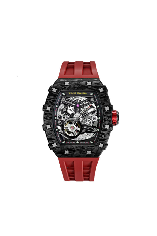 Men's Automatic Black Dial Watch - TB8208CF-39