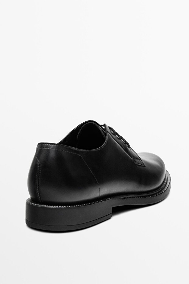 Siyah blucher ayakkabı - 4