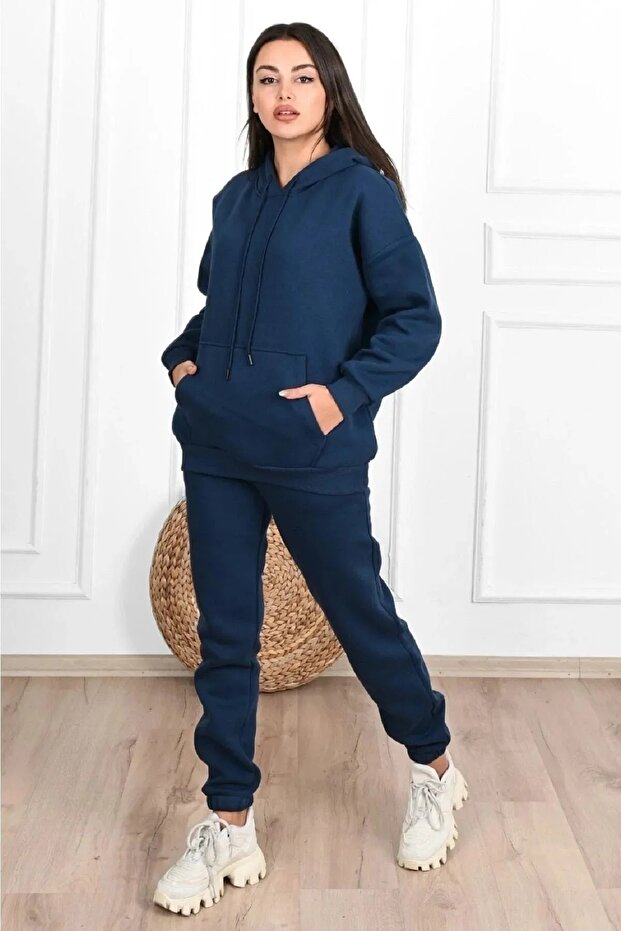 Women's Hooded Rubberized Tracksuit Set Eyaxx Sportwear Company