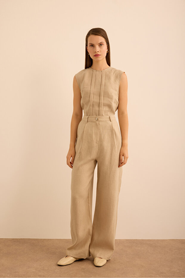 Keten Pantolon - 1