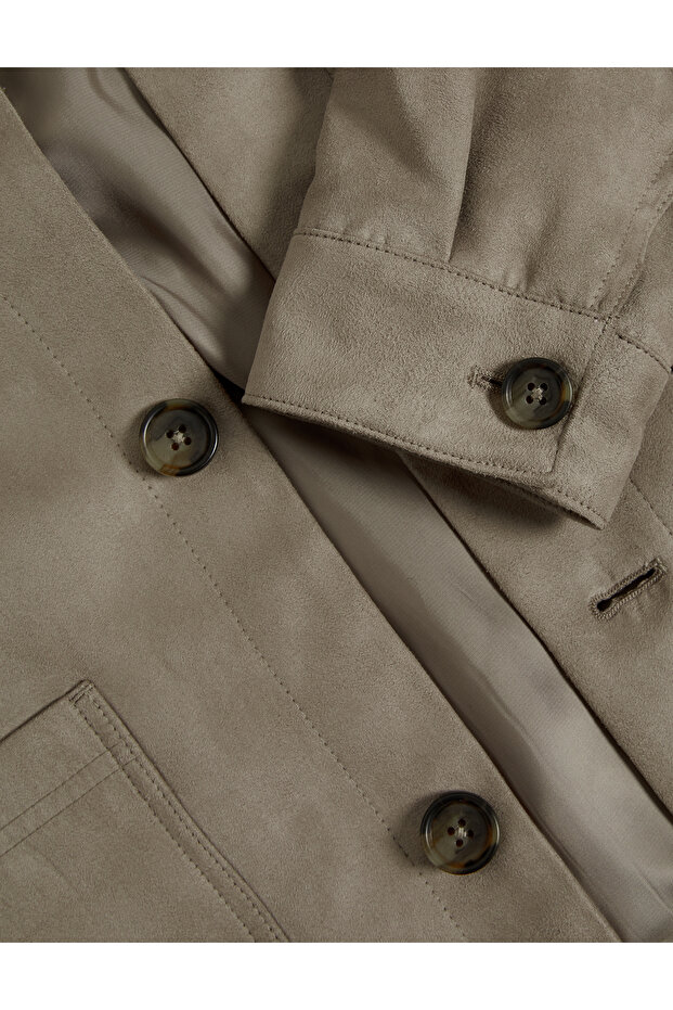 Suni Süet Harrington Ceket - 8