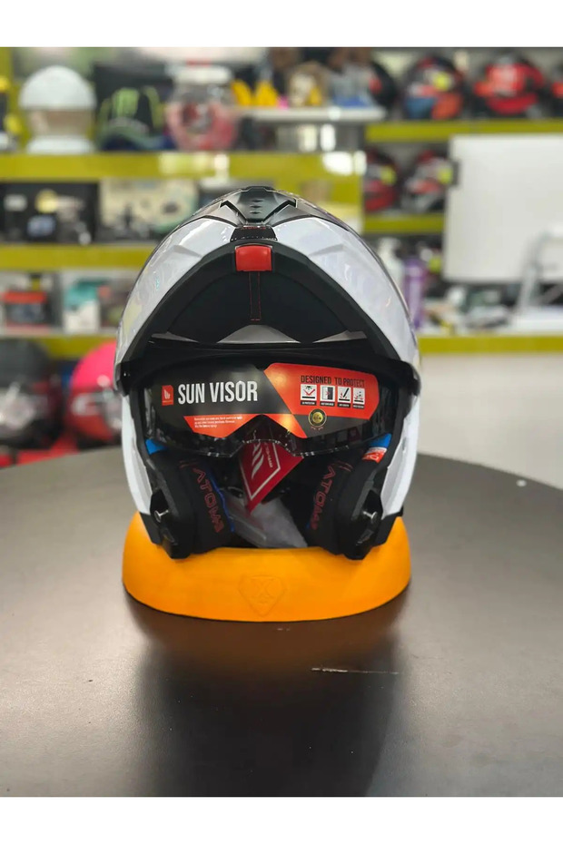 KASK FU404SV ATOM 2 SV SOLID A0 PARLAK BEYAZ - 2