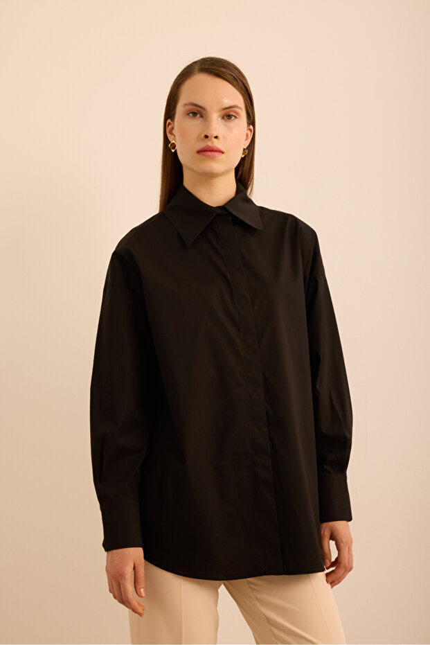 Rahat Form Cotton Gömlek - 1