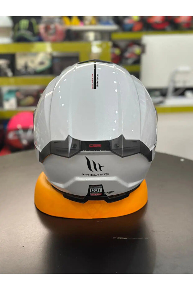 KASK FU404SV ATOM 2 SV SOLID A0 PARLAK BEYAZ - 5