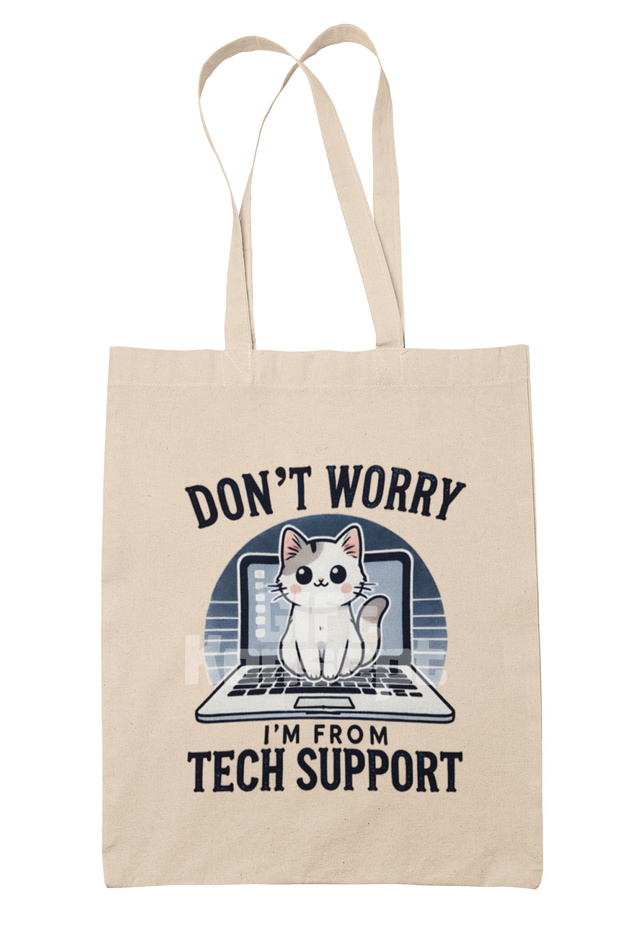 Cat Funny Themed Humorous Cat Lover Cat Owner Figure Printed Gift Organic Raw Cloth Bag