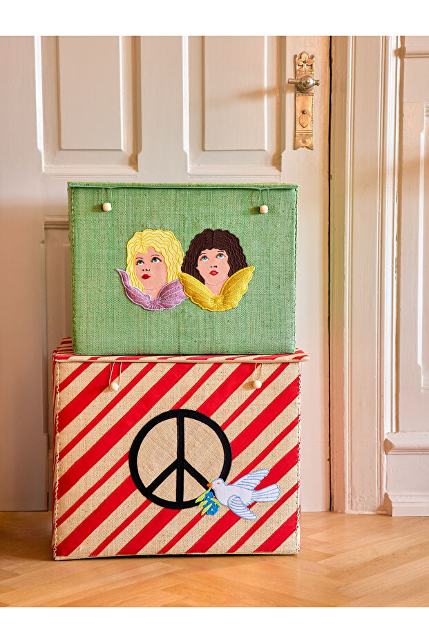 Rafya Large Sepet - Peace - 3