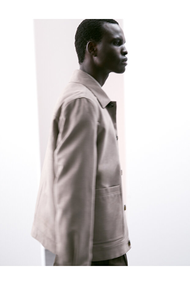 Suni Süet Harrington Ceket - 7