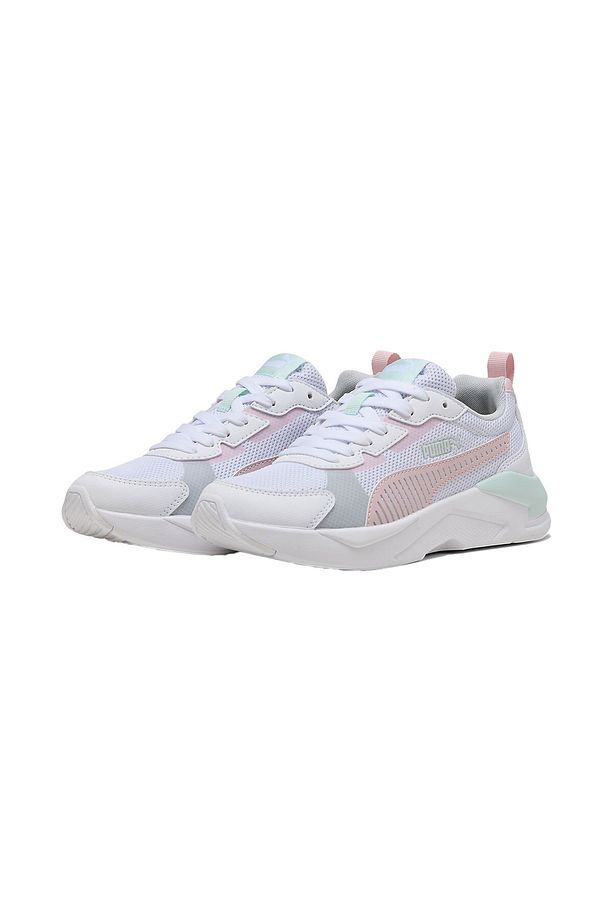 X-Ray 3 LT Jr Unisex Spor Ayakkabı 401493-04 White-Rose Mauve-Peaceful Blue - 4