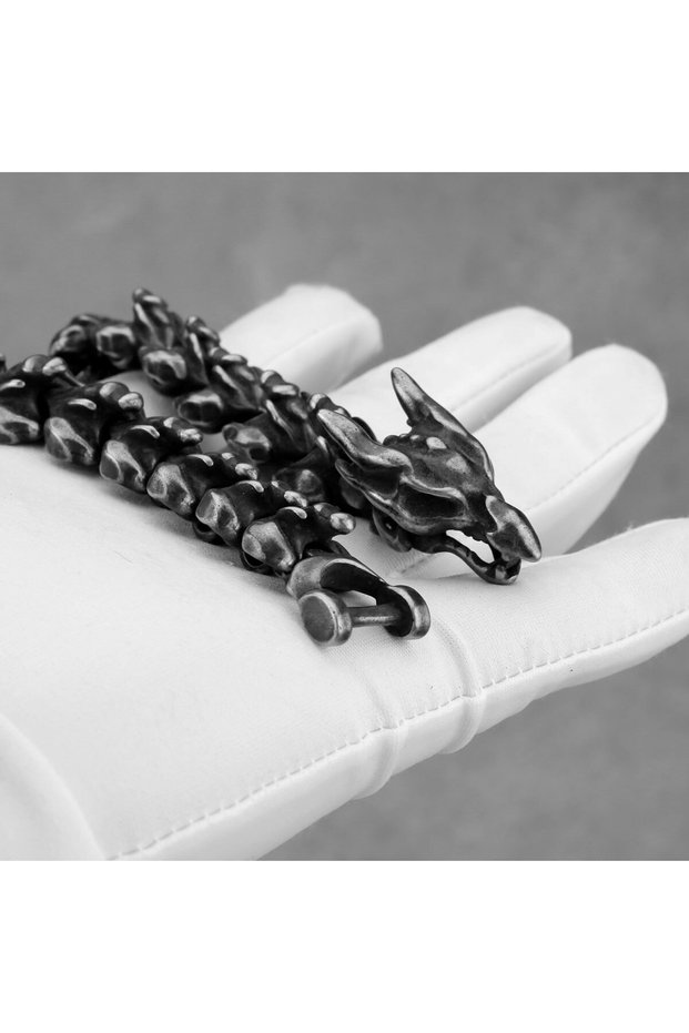 Dragon Dragon Design Stainless & Tarnish Free 316L Steel Bracelet