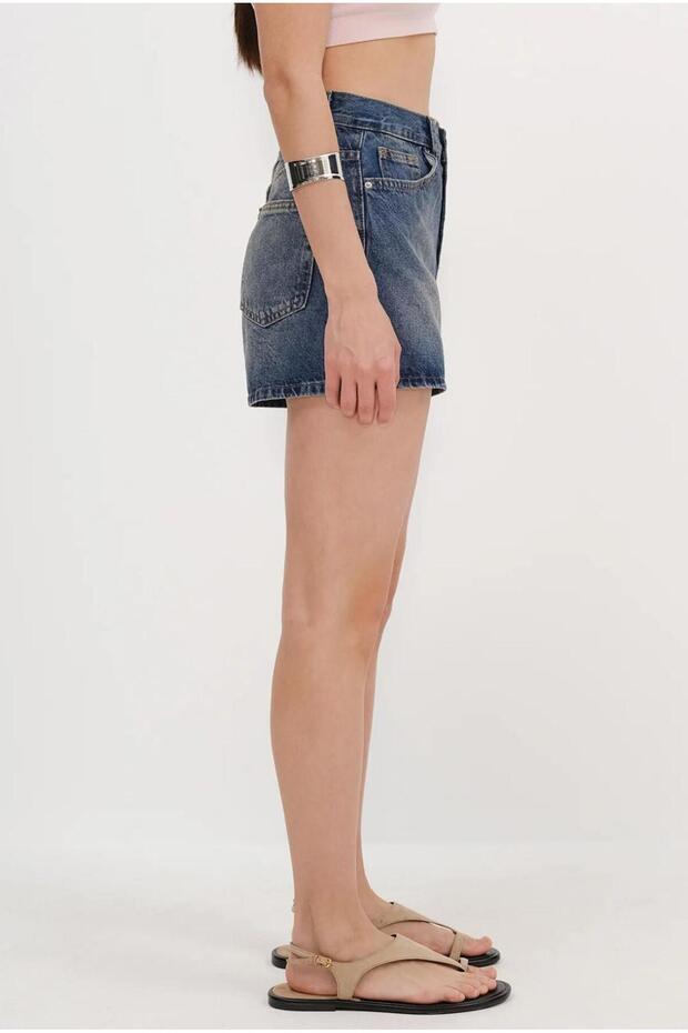 YÜKSEK BEL JEAN ŞORT - 3