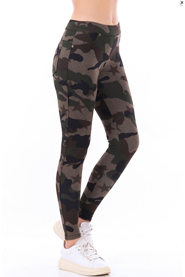 Dynamic 182 Baskılı Kamuflaj Desen Pantolon Tayt - 3