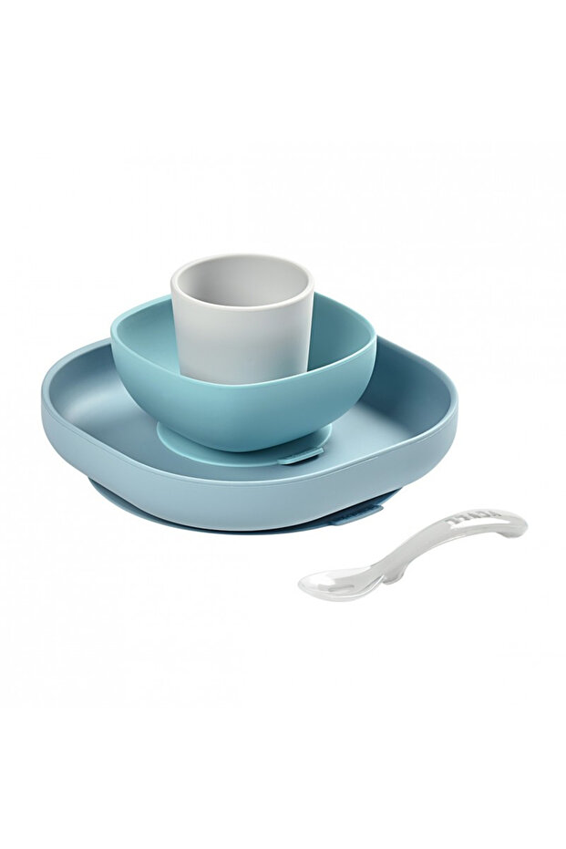 4-piece Jungle silicone dinner set - 1