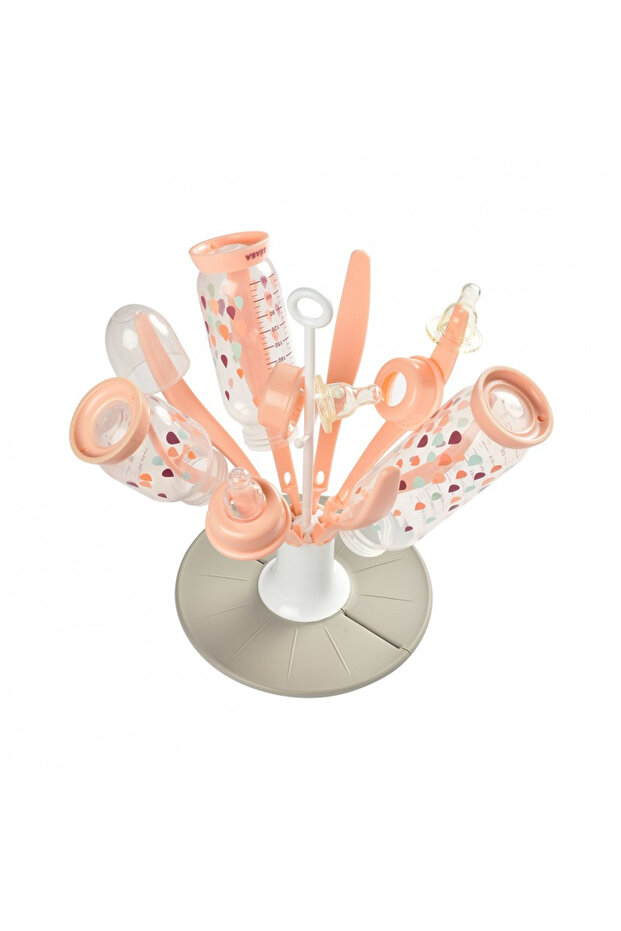 Uscator pliabil bieroane Floare Pink - 4
