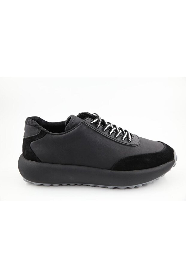 21257 Genuine Leather Black Men's Casual Shoes