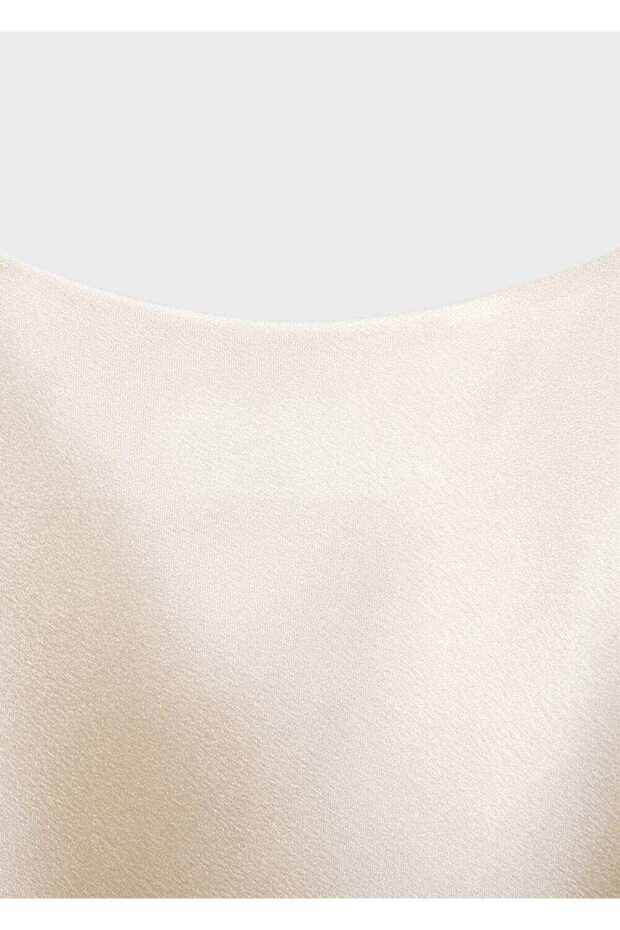 Saten askılı bluz - 5