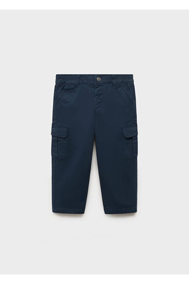 Pamuklu kargo pantolon - 1