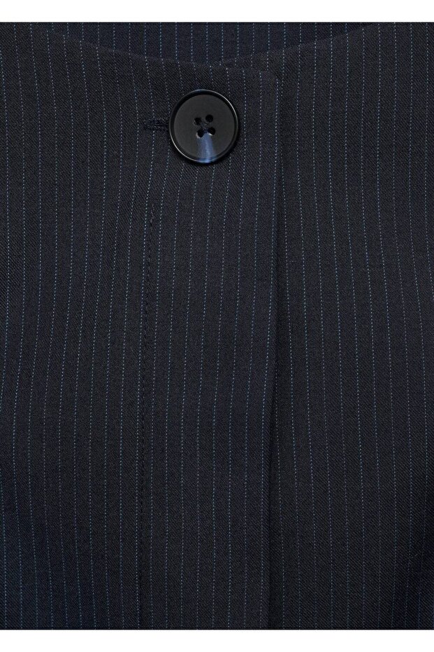 Çizgili kısa elbise - 5