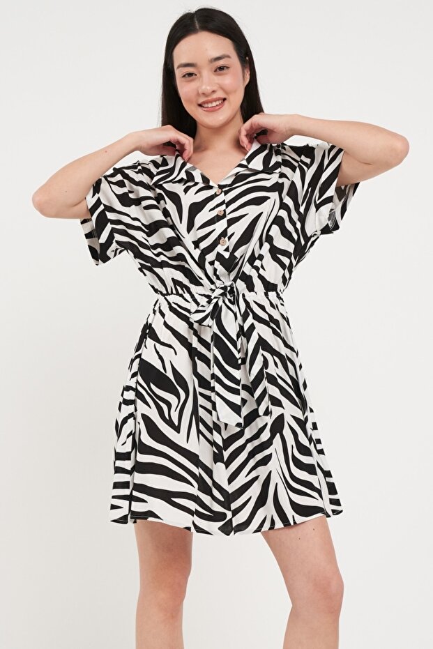 Rochie dama tip camasa cu imprimeu - 6