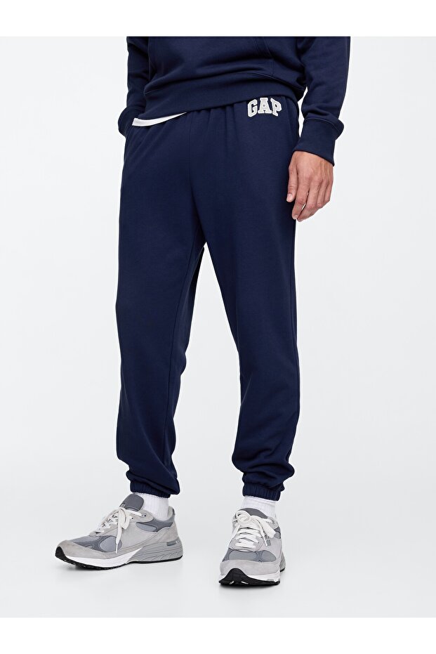 V-Frch ft Herıtage Age Jogger Pants French Terry Fabric Jogger Pants Men's Sweatpants Dark Blue