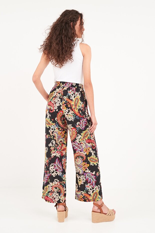 Pantaloni dama cu imprimeu - 2