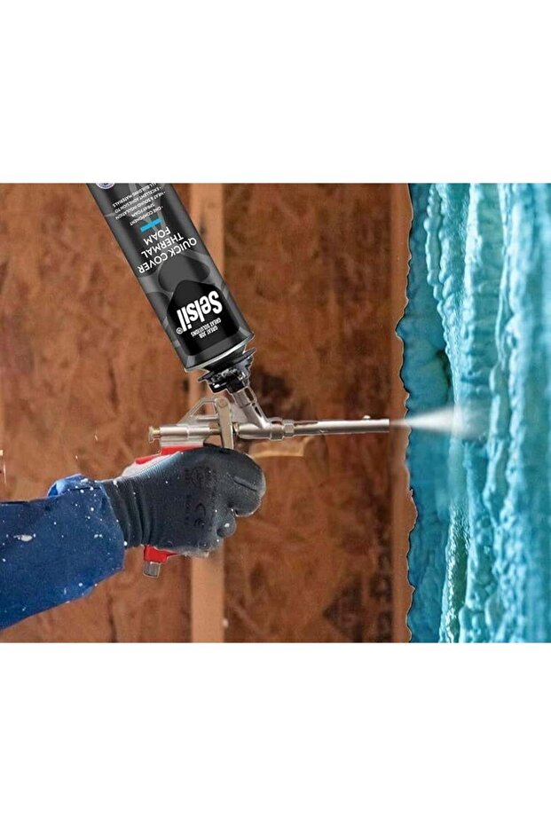 PU Thermal Foam Isı Ve Ses Yalıtım Köpüğü 850 Ml. 10 Adet + Demir Köpük Tabancası - 3