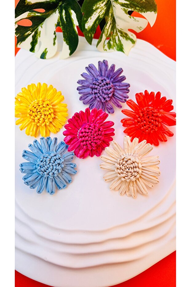 HASIR ÇİÇEK KÜPE - 2