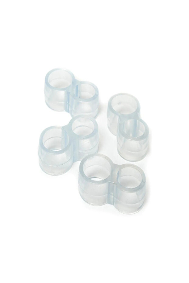 5 Adet Şeffaf Silikon Kapı Durdurucu Tutucu Pencere Kolu Stoperi Kapı Tamponu - 5