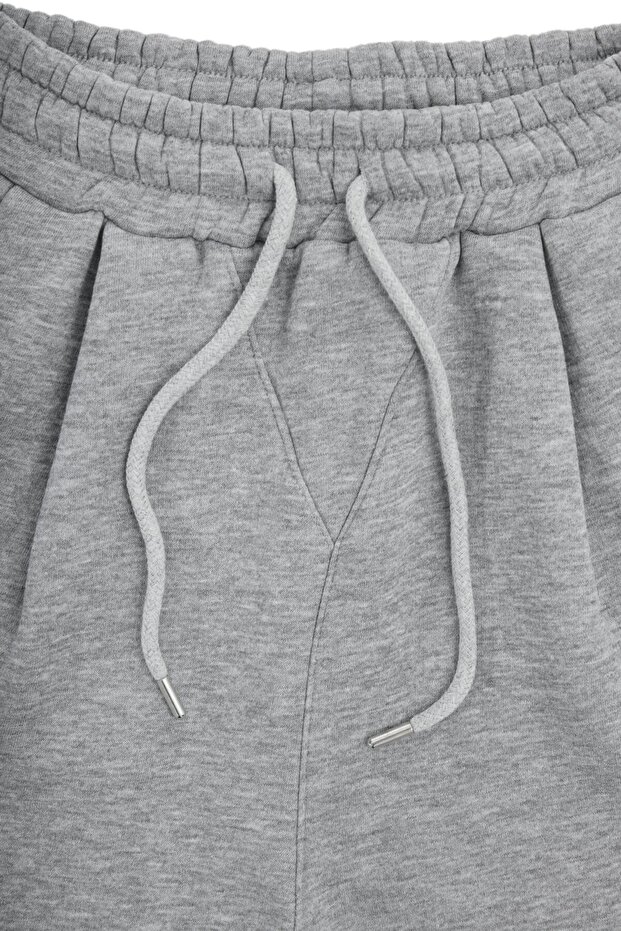 Gri Pileli Jogger - 5