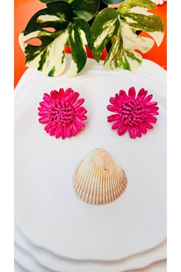 HASIR ÇİÇEK KÜPE - 1