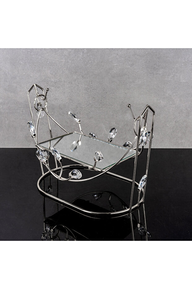 Stylish Presentation Holder with Mirrored Swing Model Stone
