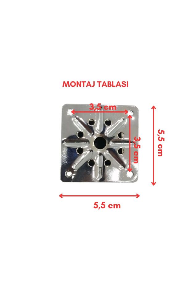 20 Cm Ayarlanabilir Mobilya Kanepe Baza Koltuk Metal Destek Yükseltici Ayağı Krom Ayakları - 4