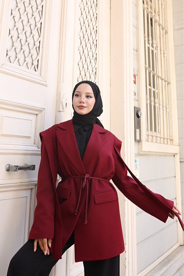 Oversize Tesettür Ceket - 2