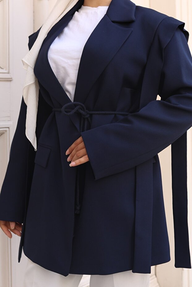 Oversize Tesettür Ceket - 4