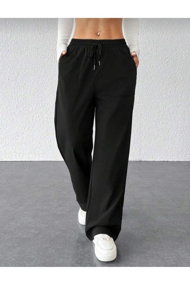 Női bő szabású melegítőnadrág, rugalmas, kényelmes anyagból - 6