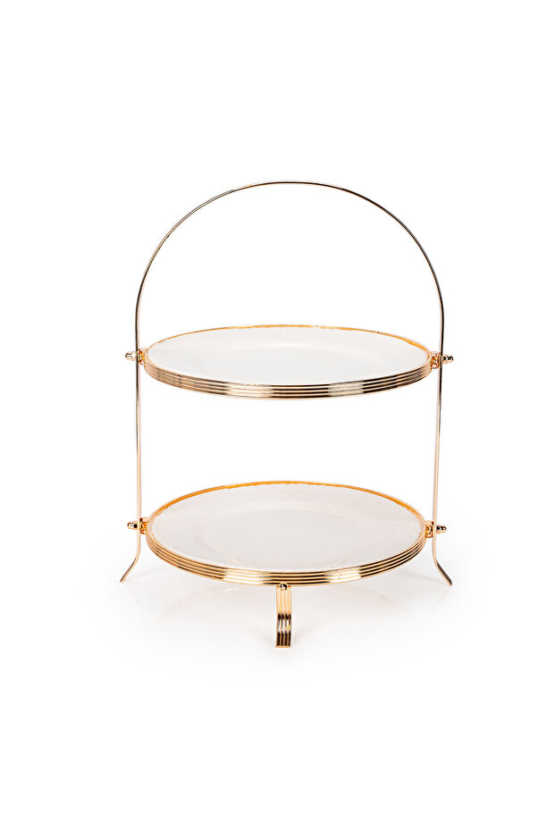 حامل تقديم دائري مكون من طبقتين - 2